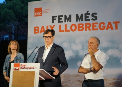 Salvador Illa, Lluïsa Moret i Antoni Poveda
