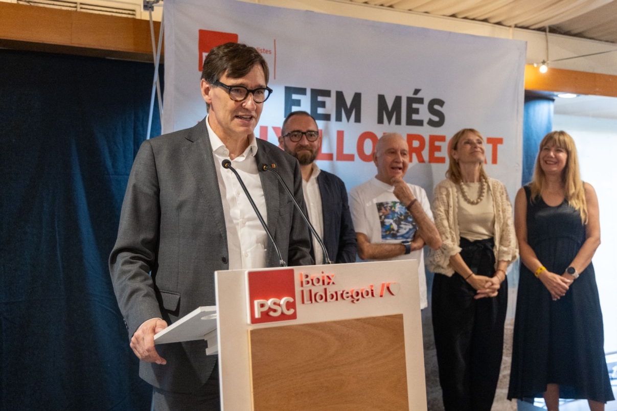 Salvador Illa, a la trobada d'estiu del PSC del Baix Llobregat
