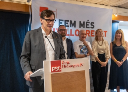 Salvador Illa, a la trobada d'estiu del PSC del Baix Llobregat