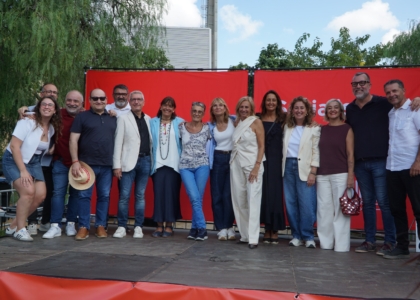 Càrrecs orgànics i institucionals de la federació del Baix Llobregat amb Eva López, candidata a Castelldefels