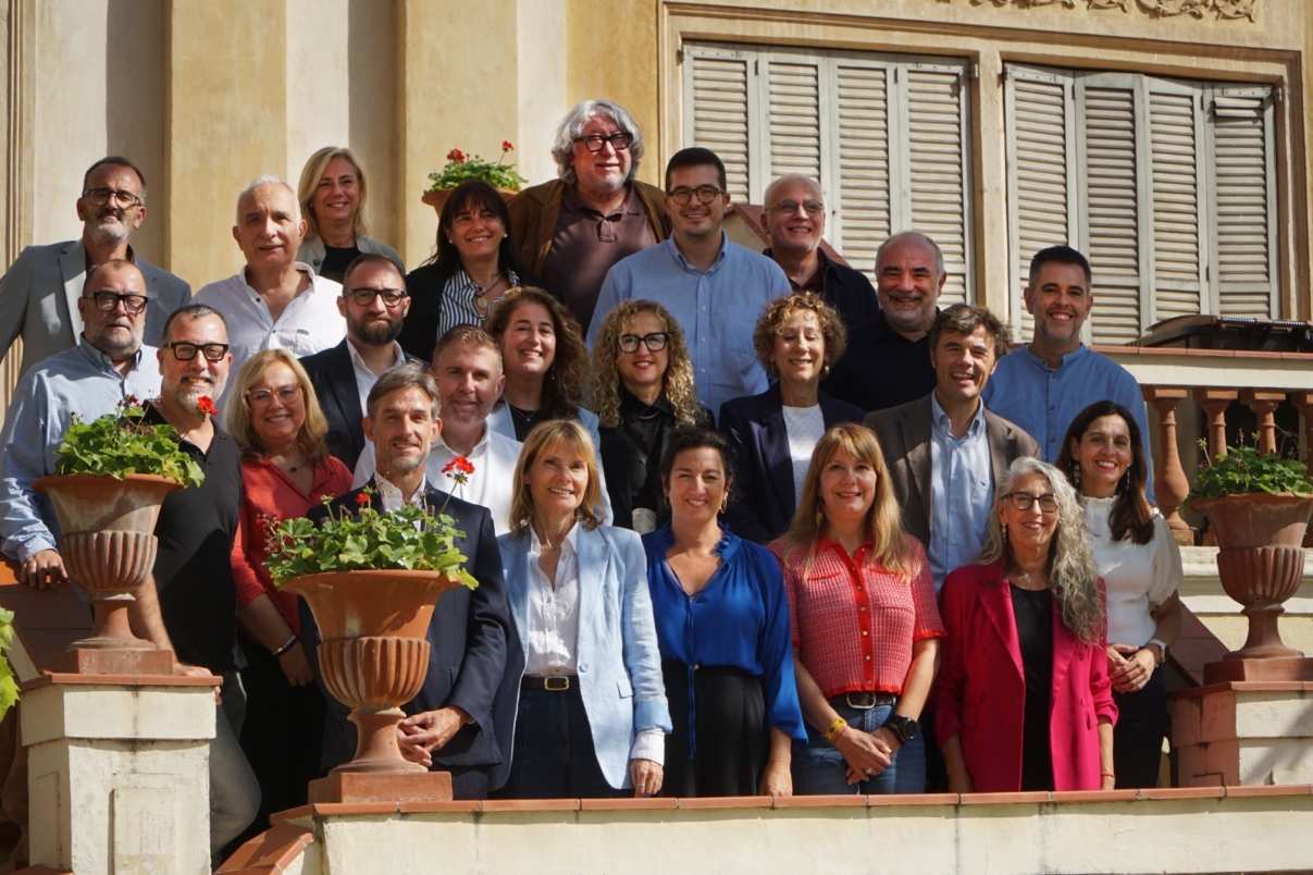 Alícia Romero, amb càrrecs electes locals socialistes del Baix Llobregat